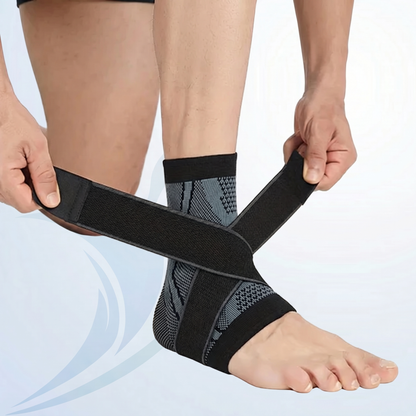 Fitmedic AnkleStab – Justerbar kompressionsbandage